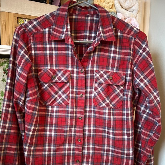 Eddie Bauer Plaid Shirt - Picture 2 of 9